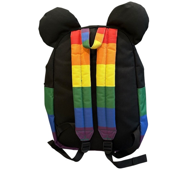 Disney Loungefly Mickey Mouse Rainbow Pride Full Size Backpack - Picture 3 of 15